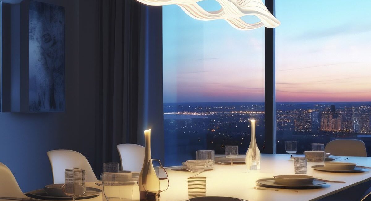 Iluminação ideal para sala de jantar